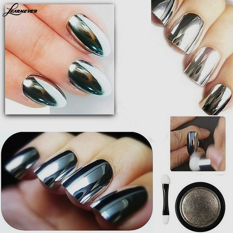 3g Silver Mirror Powder Metallic Effect Dust Chrome Pigment Shinning Nail Art