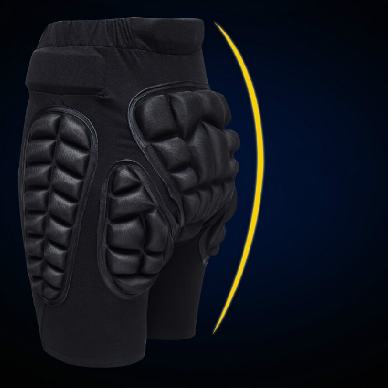 Wholesale- 2017 Sports Skiing Shorts Protective Hip Bottom Padded For Ski Snow Skate Snowboard Pants Roller Hip Protection Pad Sports Gears