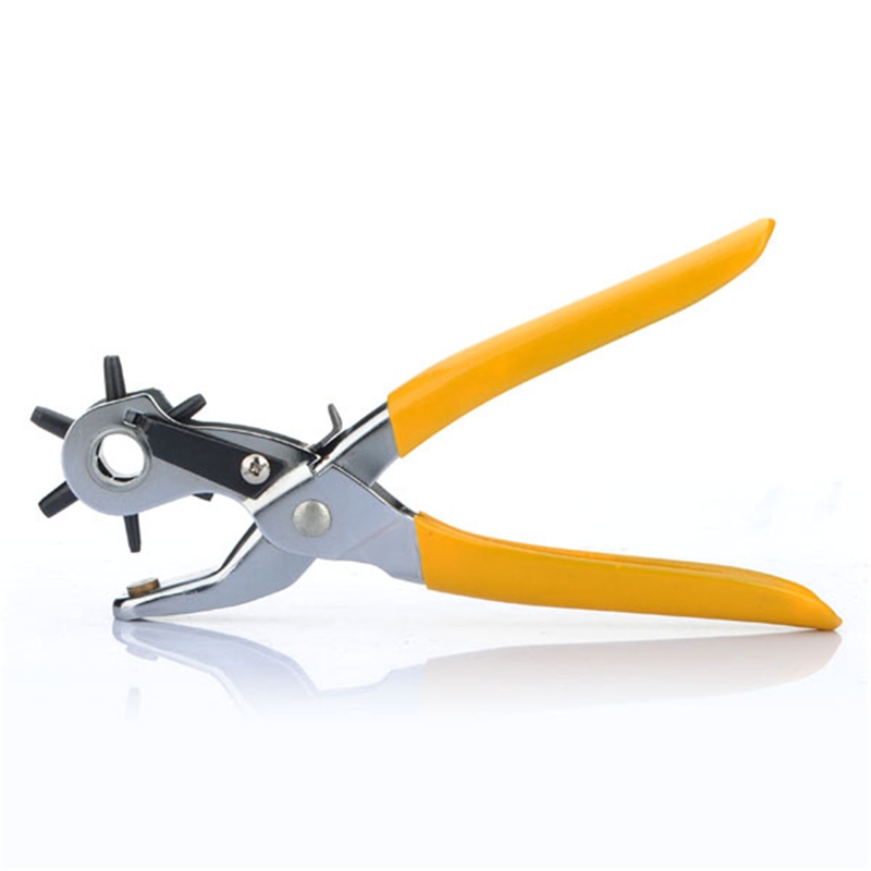 6 Size Revolving Leather Strap Watch for Band Belt Hole Punch Puncher Hand Plier Watch Repair Tool