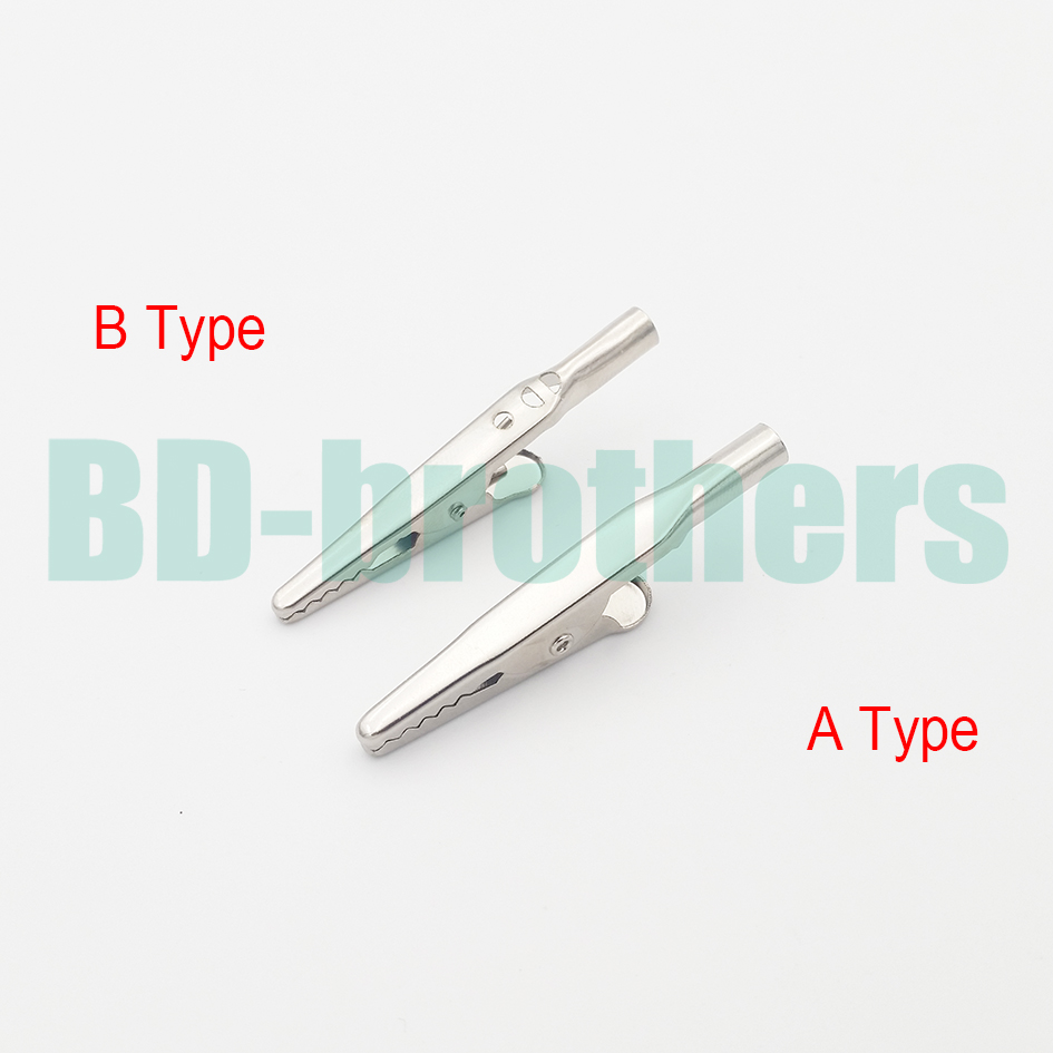 Metal Round Tail Alligator Clip crocodile electrical Clamp FOR Testing Probe Meter 51MM B Type Hardware accessories 4000pcs/lot