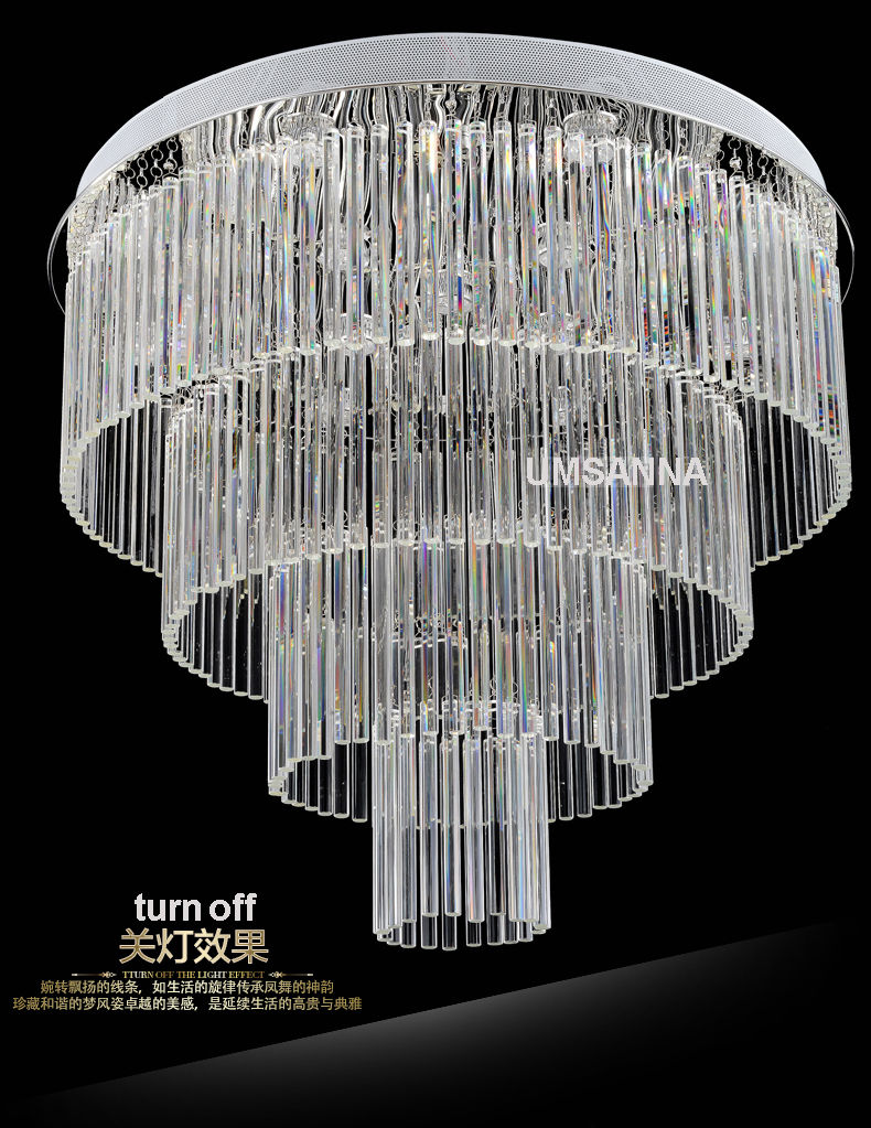 American K9 Crystal Chandeliers LED Modern Chandelier Lights Fixture Multi Circles Home Indoor Lighting Hotel Hall Lobby Parlor Crystal Drop Light