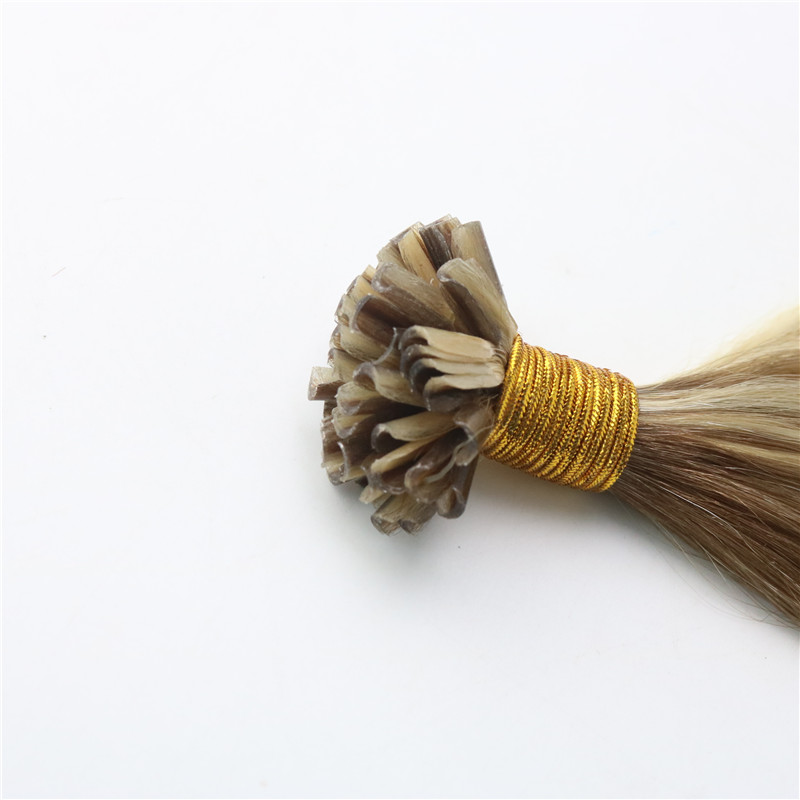 100Strands 100g/set Pre-bonded Remy Human Hair Extension Keratin Nail U tip Hair Extension Balayage Ombre Hair Brown Blonde Highlight