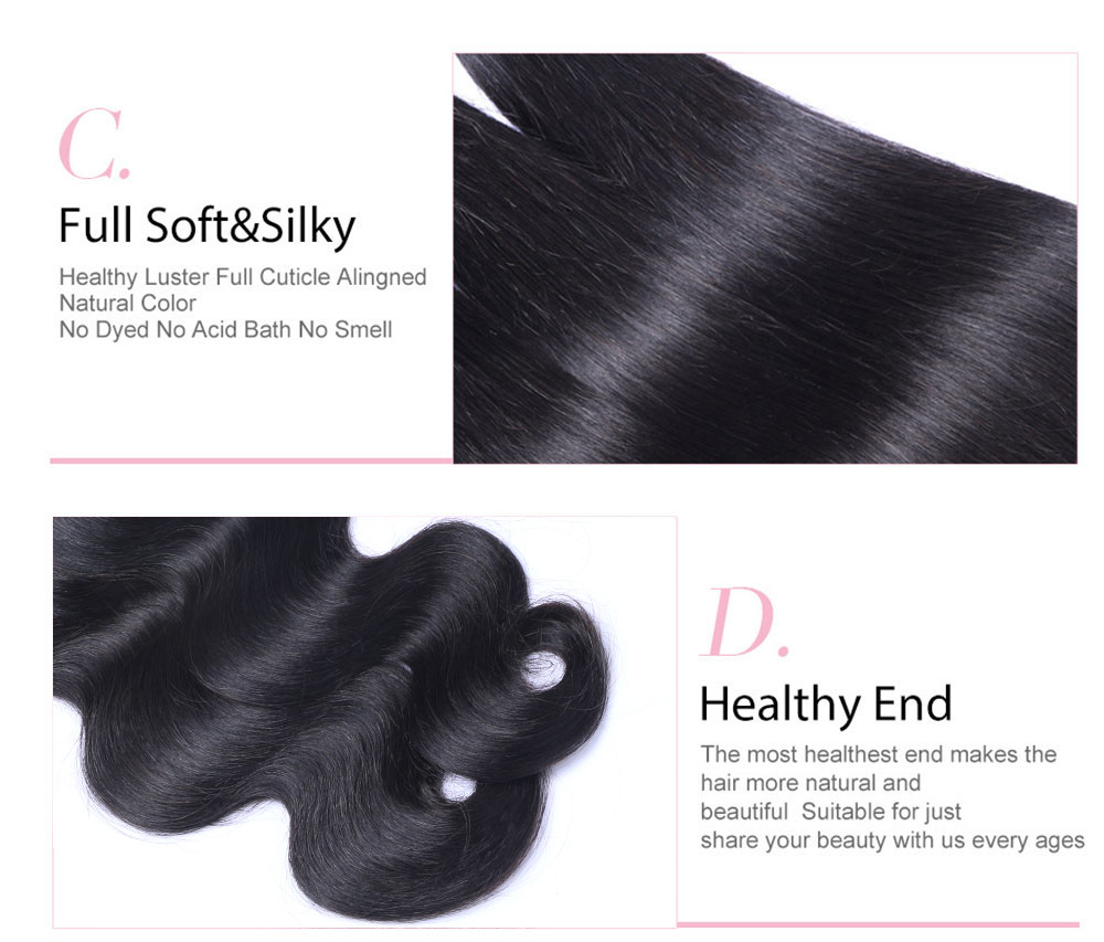 Brazilian Human Hair Weave Bundles Body Wave Unprocessed 7A Brazilian Virgin Hair Indian Malaysian Peruvian Remy Hair Natural Color Dyeable