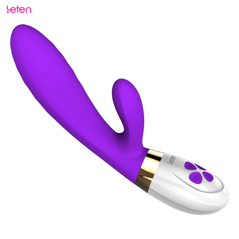 Leten Rechargeable dual vibrator,classic heating vibrator, 10 modes Super Powerful Multi-Speed Waterproof vibrator Sex Toys