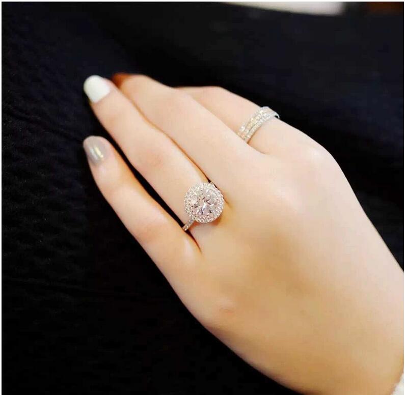 Victoria Wieck New Hot Fashion Jewelry 925 Sterling Silver Pink Topaz White Clear CZ Diamond Gemstones Wedding Women Band Ring Gift Size4-10