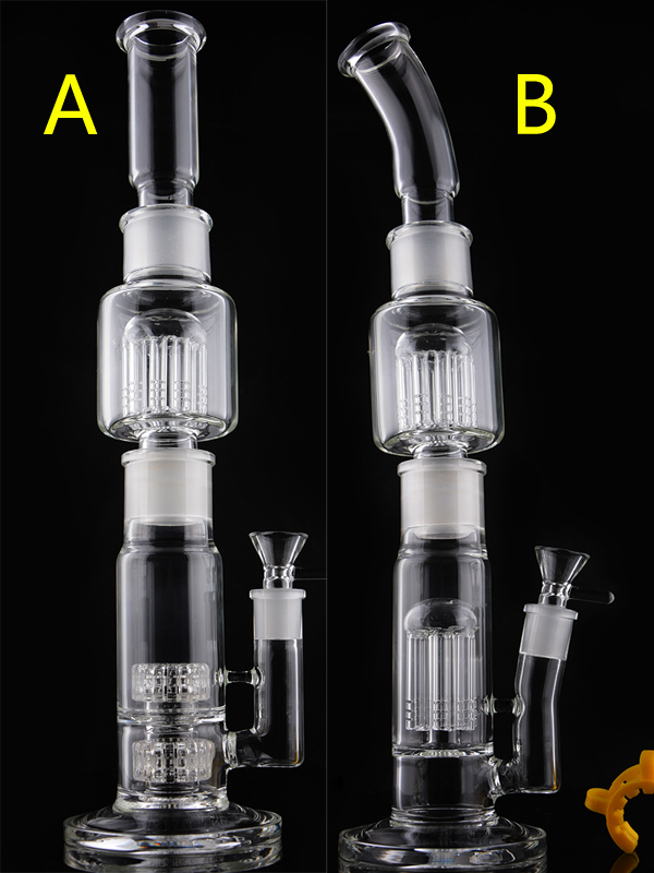 Three parts removeable 2 STYLES with plastic clip bowl thick tall glass bongs water pipes dab rig oil rigs recycler heady hookah percolator
Three parts removeable 2 STYLES with plastic clip bowl thick tall glass bongs water pipes dab rig oil rigs recycler heady hookah percolator