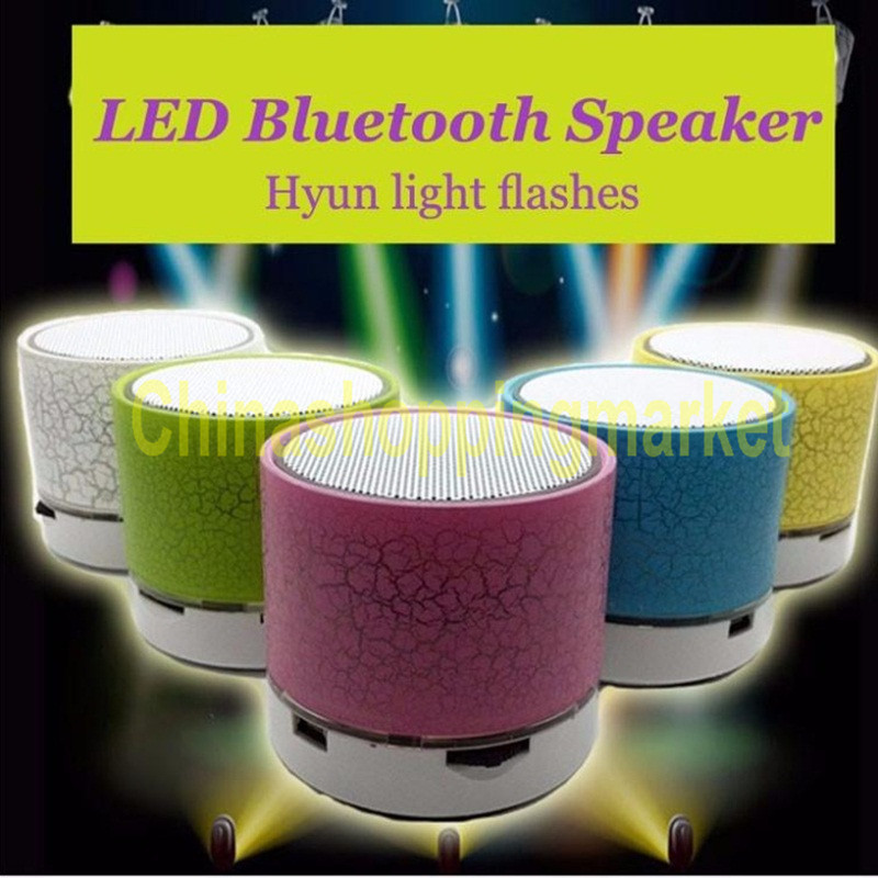 

Wireless Mini Portable LED Bluetooth Speakers A9 Handsfree Wireless Stereo Speaker FM Radio TF Card USB For iPhone Mobile Phone Computer