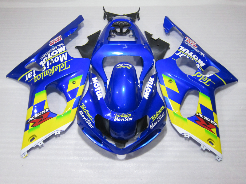 ABS plastic fairing kit for Suzuki GSXR1000 00 01 02 blue yellow fairings set GSXR1000 2000 2001 2002 OT18, Same as picture
ABS plastic fairing kit for Suzuki GSXR1000 00 01 02 blue yellow fairings set GSXR1000 2000 2001 2002 OT18, Same as picture