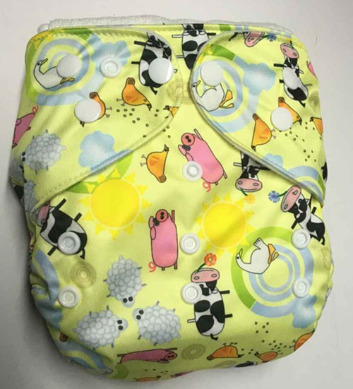 Hot Sale Printed Baby Cloth Nappie,Waterproof Reusable Diaper Cover