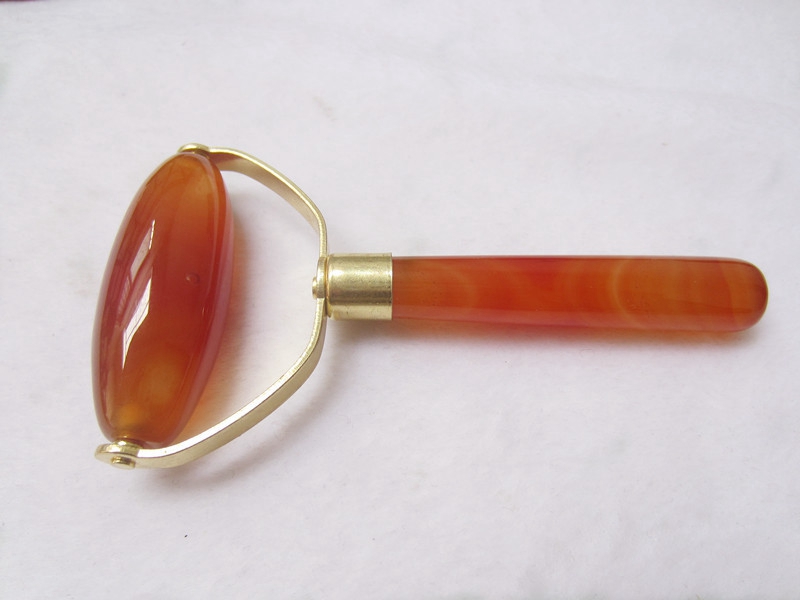 Natural Agate Skin Care New Face Pratical Jade Facial Massage Roller Anti Wrinkle Healthy Face Body Head Neck Foot Nature Beauty Tool