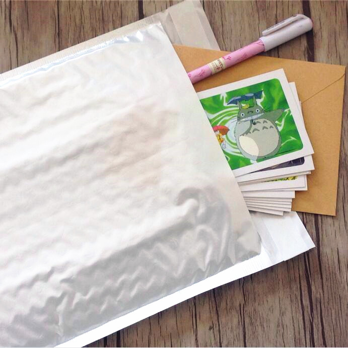 Blank White Bubble Mailers Padded Envelopes Multi-function Packaging material Shipping Bags mailing bag Wholesale 70pcs per lot 20x24cm