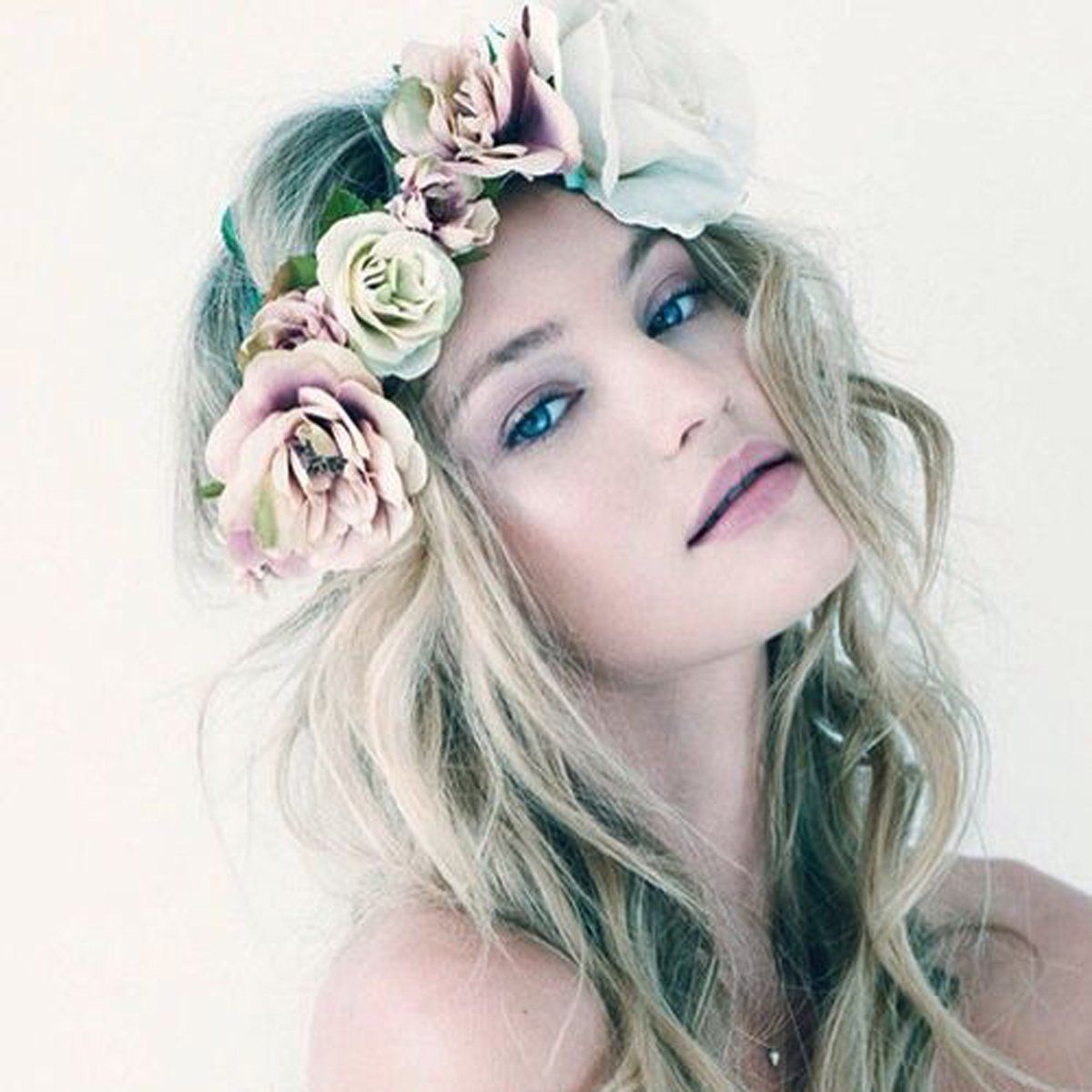 Hair band Boho Flower Crown Festival Headband Wedding Garland Floral Hairband Accessories #R4