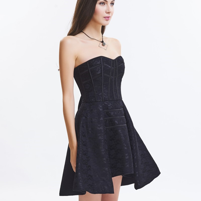 Light Weight Mesh Victorian Gothic Halloween Dancing Parties Wedding Bridal Bridesmaid Vintage Caged Ruffle Ball Gown Formal Corset Dress