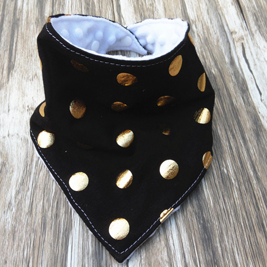 20pcs Baby Triangle Bib burp cloths soft 100% Cotton minky dots water absorption Bandana Bibs Infant Saliva Bavoir Towel Pinafore Apron YE08