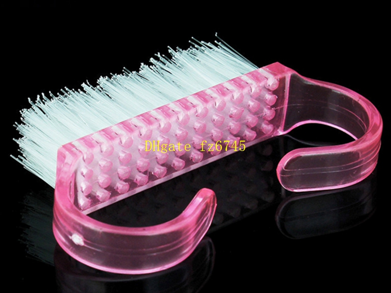 Nail Art Cleaning Dust Brush, Plastic Remove Dust Small Angle Clean,Soft Manicure Pedicure Tool