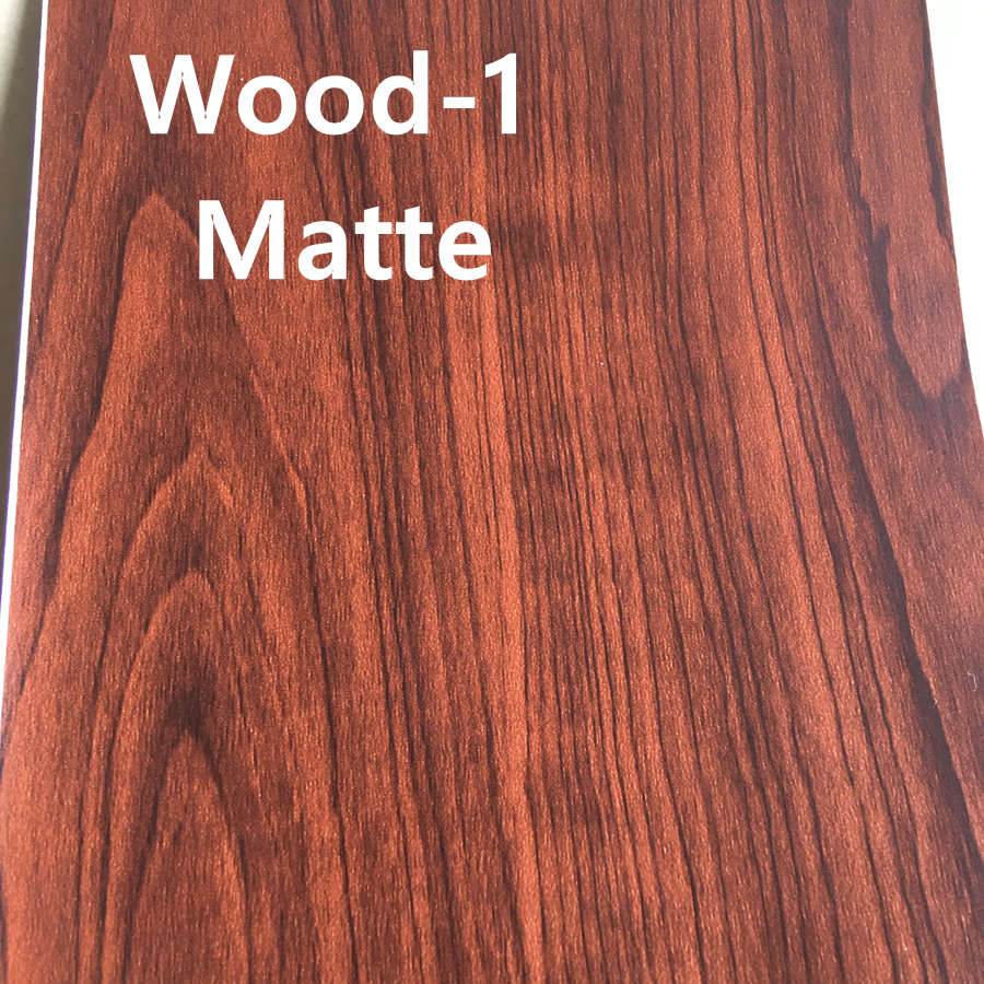 Matte Woodgrain Vinyl Wrap Vinyl Film With air bubble free Wood Grain Car Wrap Vinyl foil 3m quality Size 1.52x20m /Roll Free Shipping
