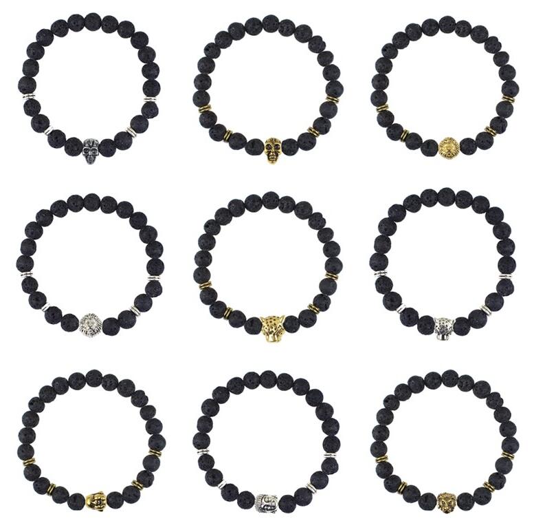 Free shipping Hot Skeleton Lion Head Buddha Head Energy Volcanic Stone Beaded Bracelet FB201 mix order 20 pieces a lot Beaded, Strands
Free shipping Hot Skeleton Lion Head Buddha Head Energy Volcanic Stone Beaded Bracelet FB201 mix order 20 pieces a lot Beaded, Strands
