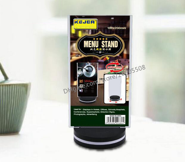 10pcs Rotatable acrylic restaurant menu card display stand Advertising tag sign card Bar Desk card holder rack free shipping
10pcs Rotatable acrylic restaurant menu card display stand Advertising tag sign card Bar Desk card holder rack free shipping