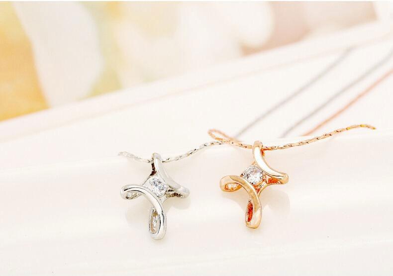 Hot sale Women Crystal Cross Pendant Necklace Charms Rose Gold /Silver Plated Fashion Luxury Cross Cute Wedding Pendant Necklaces
Hot sale Women Crystal Cross Pendant Necklace Charms Rose Gold /Silver Plated Fashion Luxury Cross Cute Wedding Pendant Necklaces