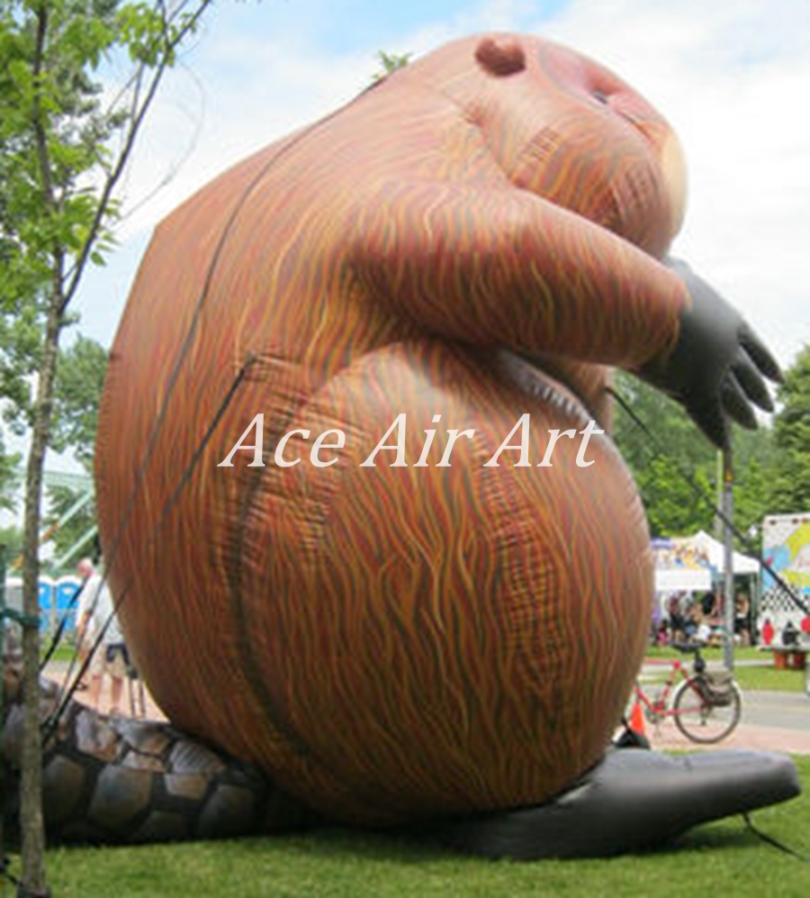 4 Metters Tall Giant Inflatable Beaver/Inflatable Caster Fiber/Inflatable American Beaver For Sale And Advertising Made in China