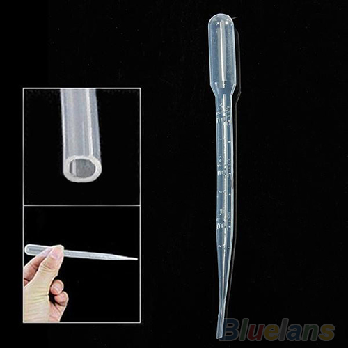 Wholesale- High Quality New 100PCS 3ml Disposable Plastic Eye Dropper Set Transfer Graduated Pipettes 0223 3SVX 8CNO