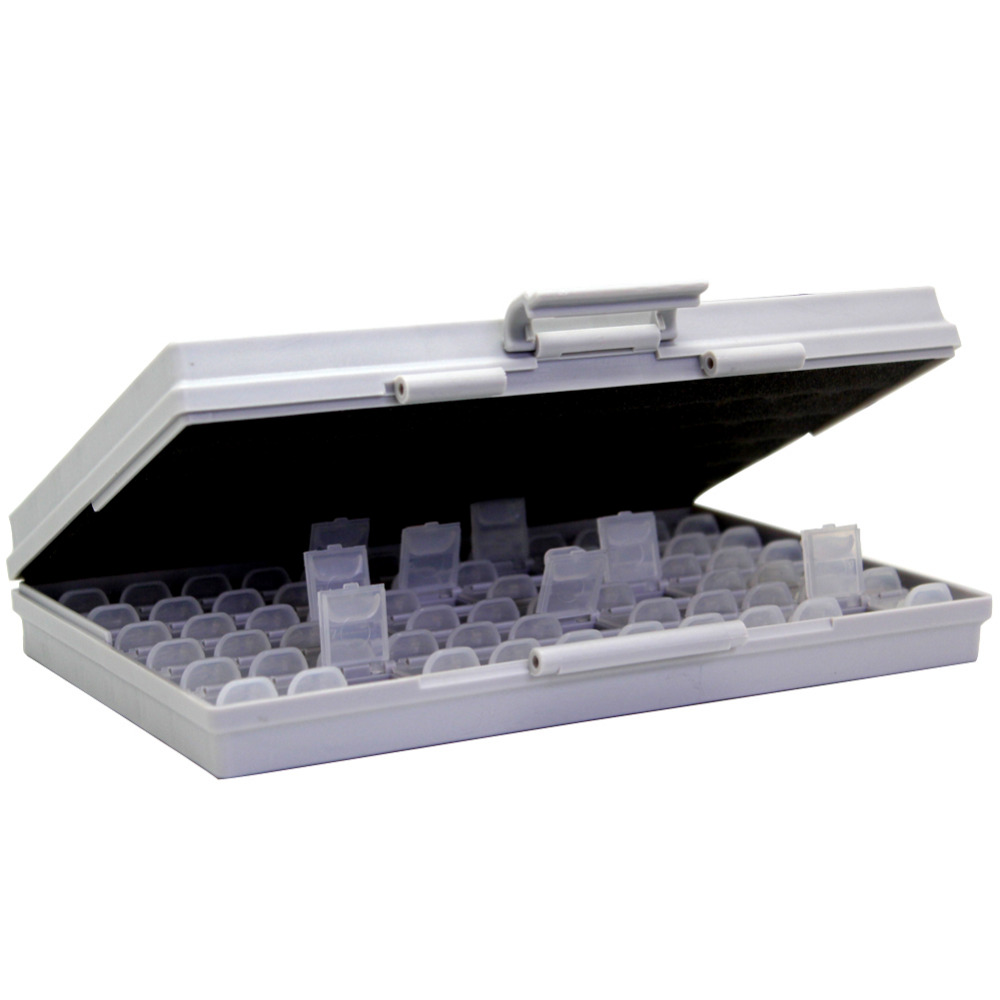 Wholesale- AideTek 2 Empty BOX-ALL-72 Enclosures Boxes 4 SMD SMT Resistor Capacitor Organizer 0603