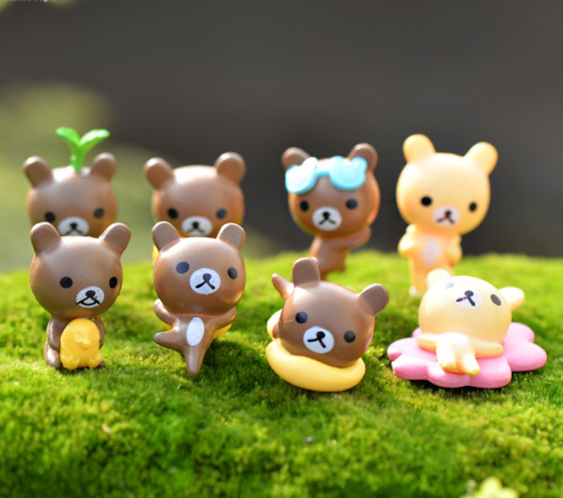 8pcs Rilakkuma fairy garden decor bear terarium figures miniature gnome moss micro landscape decoration Terrarium Jardin
8pcs Rilakkuma fairy garden decor bear terarium figures miniature gnome moss micro landscape decoration Terrarium Jardin