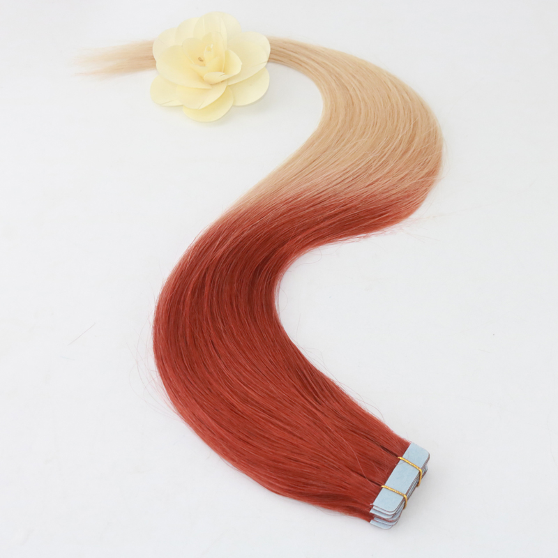 Ombre Human Hair Extensions of Tape Ombre Hair Color #3 Fading to #613 Skin Weft Remy Human Hair 50g 20Pcs Per Package