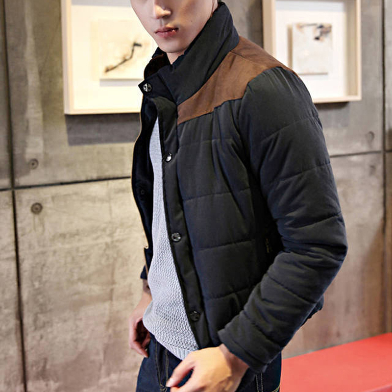 Wholesale- Warm Winter Jackets for Men Wadded Parkas Campera Hombre Invierno 2016 Autumn Slim Fit Men's Cotton-padded Jacket Coat