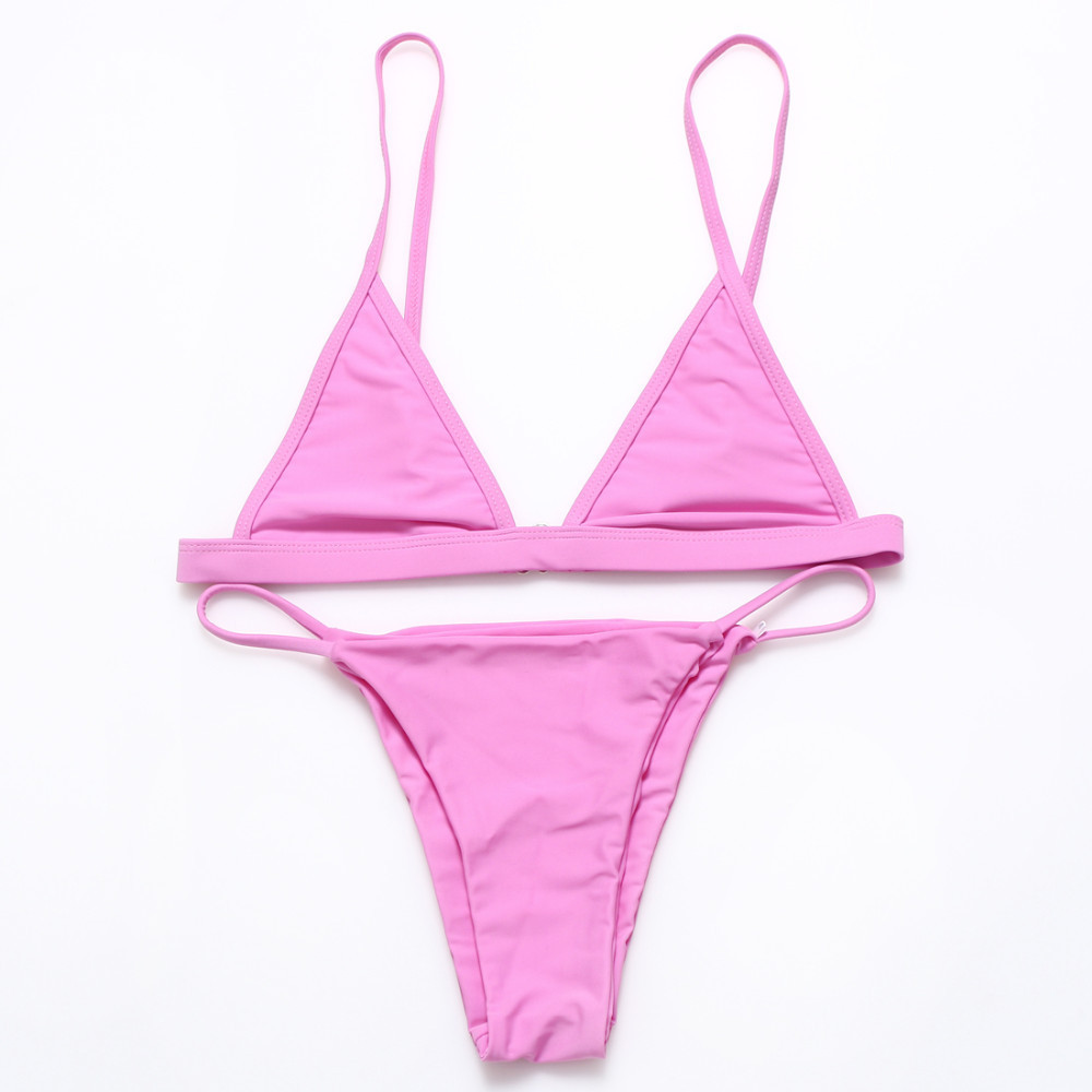 Good A++ The newest Women's Swimwear solid color swimsuit split bikini suit NS021
