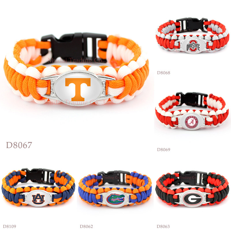 Paracord Survival Camping Bracelets Tennessee Volunteers Ohio State Buckeyes Crimson Tide Auburn Florida Georgia Bracelets Custom
Paracord Survival Camping Bracelets Tennessee Volunteers Ohio State Buckeyes Crimson Tide Auburn Florida Georgia Bracelets Custom