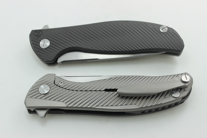 Flipper Model 95 Custom Division w/ Nudist Ti Frame Different Colors Titanium Handle D2 Blade Folding Knife EDC Tactical Tools Free Shipping
Flipper Model 95 Custom Division w/ Nudist Ti Frame Different Colors Titanium Handle D2 Blade Folding Knife EDC Tactical Tools Free Shipping