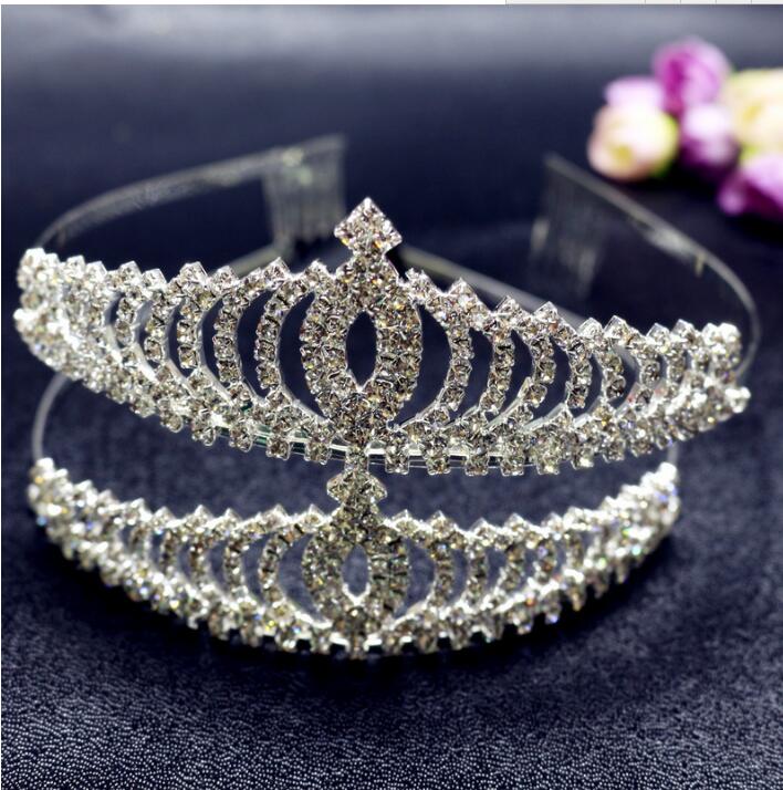 The bride the wedding dinner royal crown headdress crystal hair dressing full dress hair hoop performance with a decoration