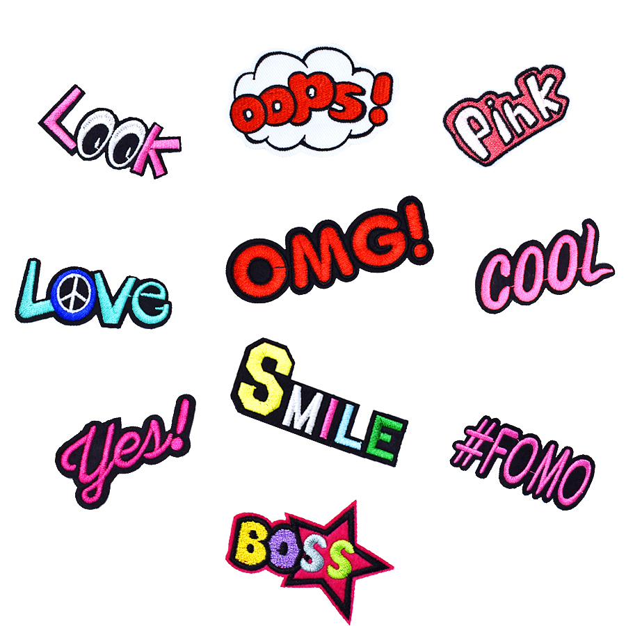 10PCS Funny Slang Patches for Kids Clothing Iron on Transfer Applique Letter Patches for Jeans Bags DIY Sew on Embroidery Badge
10PCS Funny Slang Patches for Kids Clothing Iron on Transfer Applique Letter Patches for Jeans Bags DIY Sew on Embroidery Badge