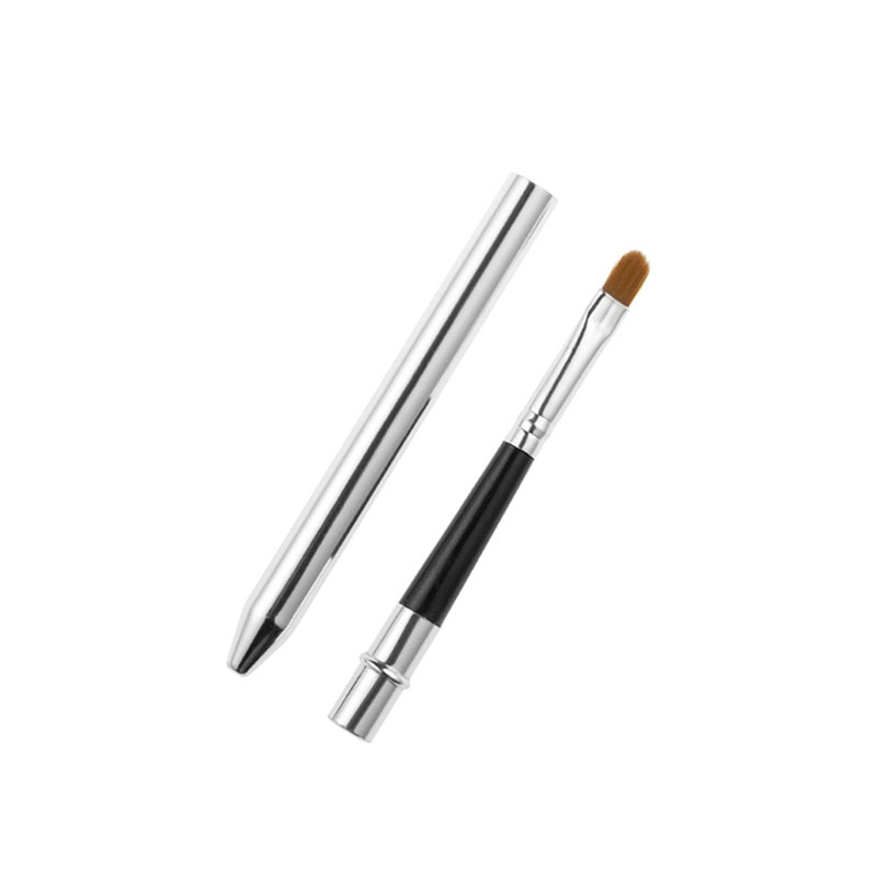 Professional Make Up Tool Portable Retractable Cosmetic Lipstick Gloss Lip Brush With Cap Makeup Cosmetic Tool Free Shipping ZA2037
