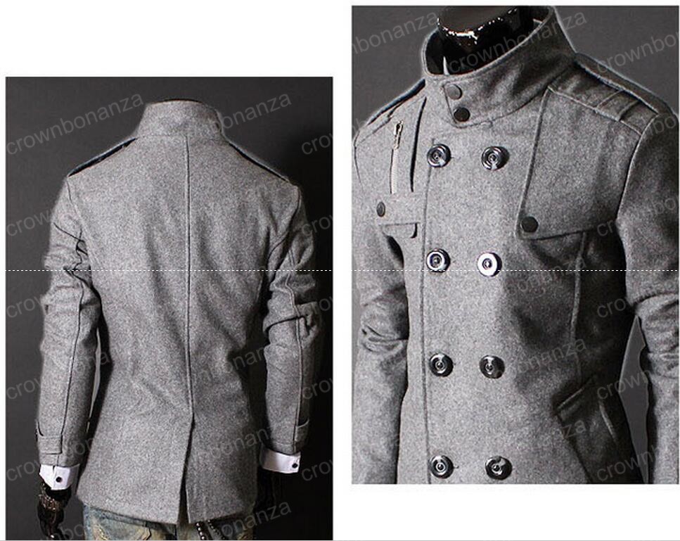 Fashion Stylish Men's Trench Coat, Winter Jacket ,mens mid-long slim Double Breasted Coat ,Overcoat woolen Outerwear M-XXXL NEW ARRIVE!hight