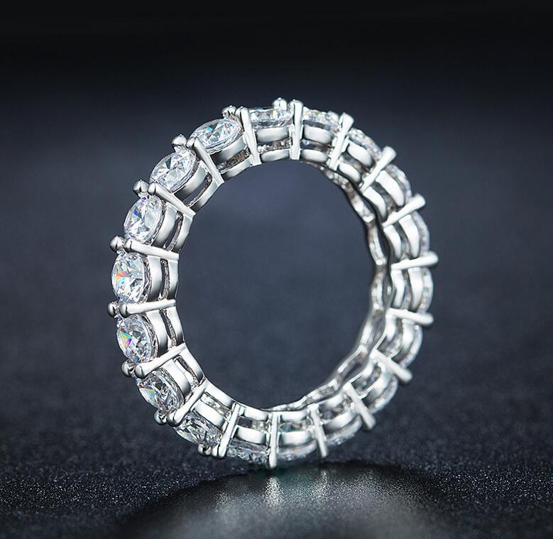 2PCS Couple Rings Luxury Jewelry 925 Sterling Silver Cushion Shape White Topaz Pave CZ Diamond Gemstones Gemstones Women Wedding Bridal Ring