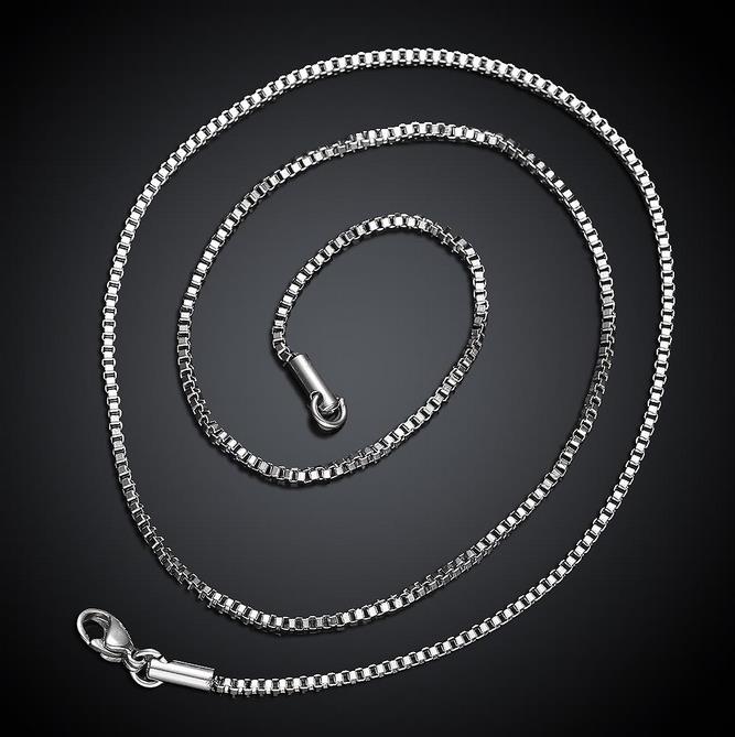 10pcs/lot Promotion! 316L wholesale 925 silver necklace, 925 silver fashion and beautiful jewelry Snake Chain 1.5 mm 45CM 50CN Necklace