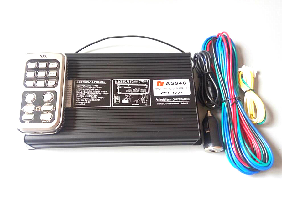 AS940 400W police siren amplifiers car warning alarm with wireless remote for police ambulance fire truck (without speaker)
AS940 400W police siren amplifiers car warning alarm with wireless remote for police ambulance fire truck (without speaker)