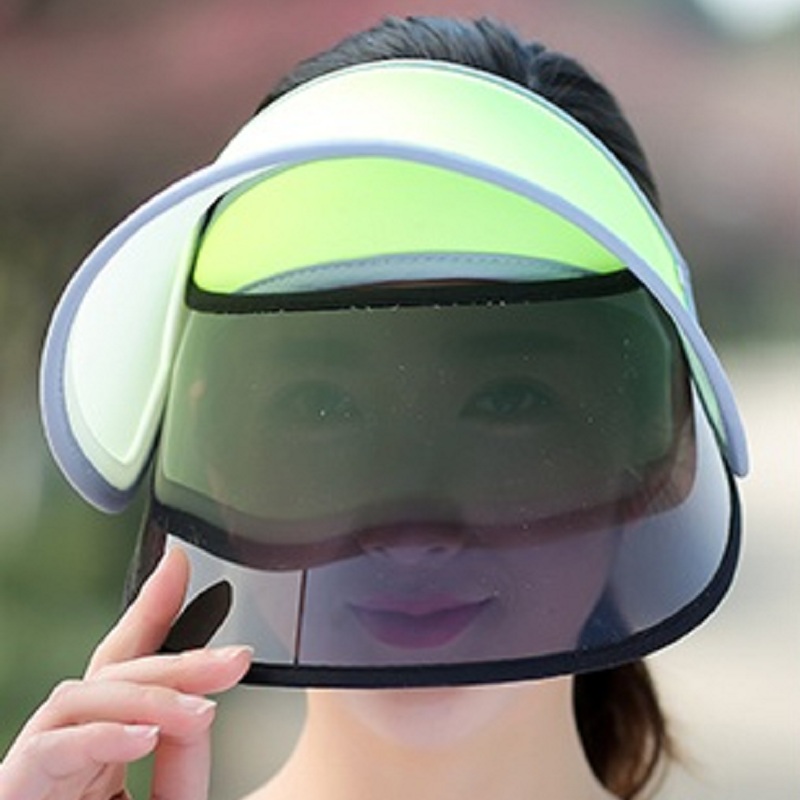 Summer Fashion Women Visor Empty Top Sun Hat Wide Large Brim Face Sunscreen Cap Beach Travel Hats Sun Protection Caps