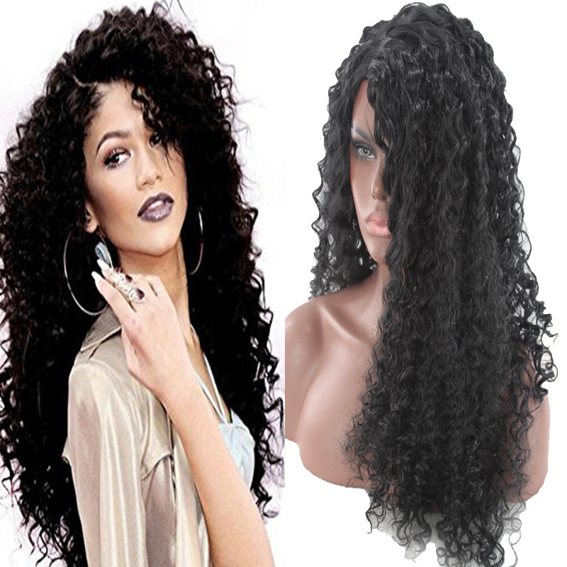 Women's Cosplay wigs cos wigs glod long curly hair black curls wavy hair high temperature wire multicolor hair anime For Party club night
Women's Cosplay wigs cos wigs glod long curly hair black curls wavy hair high temperature wire multicolor hair anime For Party club night