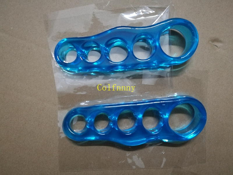 50Pairs/lot Silicone Gel Foot Fingers 5 Hole Toe Separator Thumb Valgus Protector Bunion Adjuster Hallux Valgus Guard Feet Care