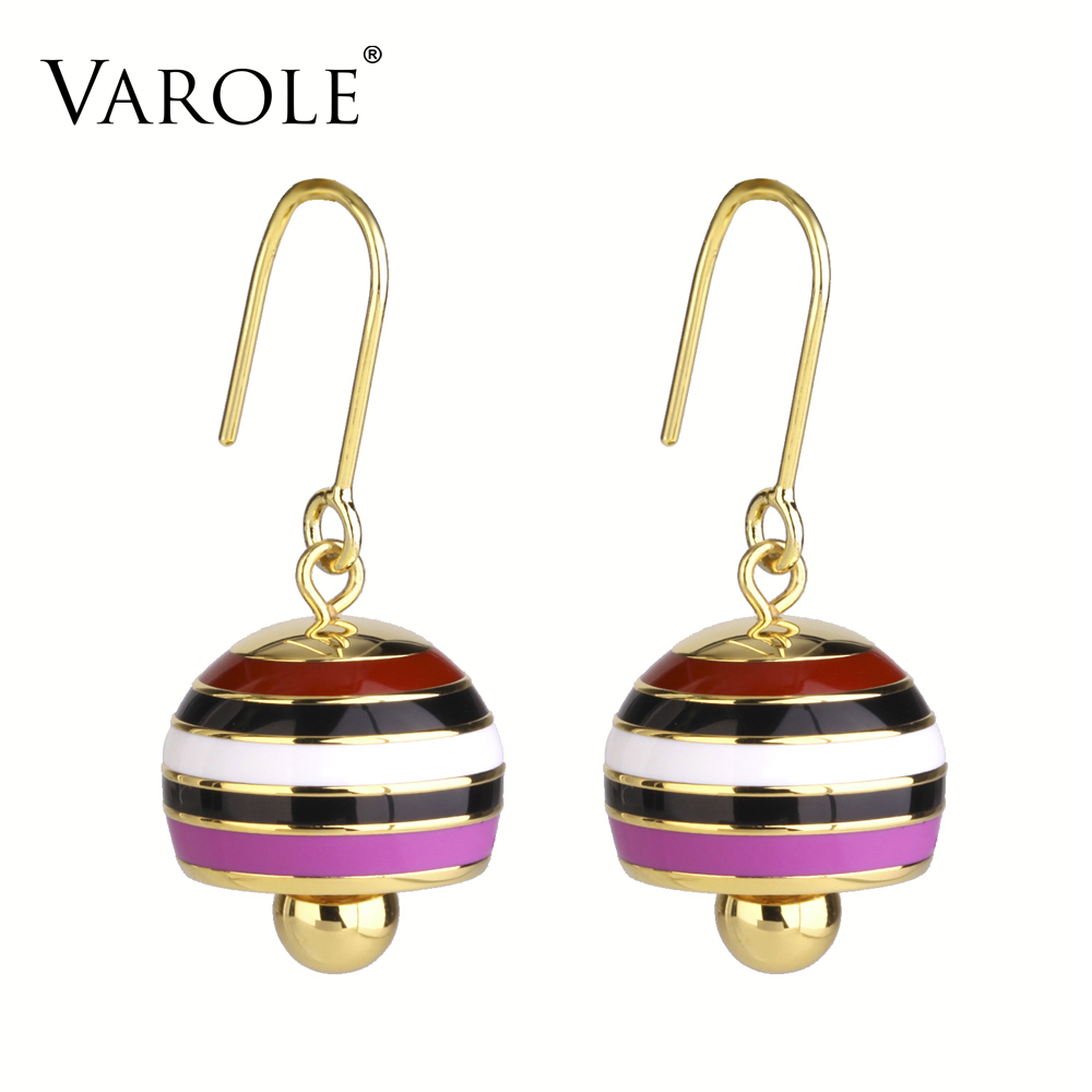 VAROLE Colorful Soft Enamel Individuality Round Bells Dangle Earrings Gold Color Drop Earrings Fashion Jewelry For Women Brincos
VAROLE Colorful Soft Enamel Individuality Round Bells Dangle Earrings Gold Color Drop Earrings Fashion Jewelry For Women Brincos