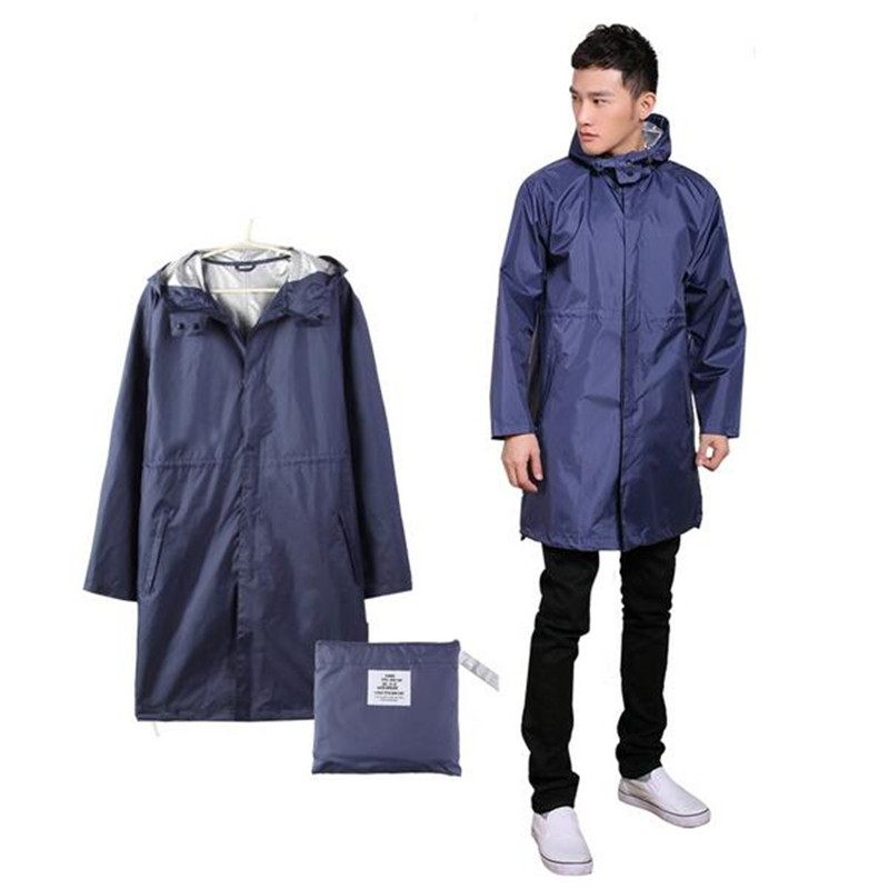 WPC Black/Blue cloak Raincoat Men fishing Rain Coat Ponchos Jackets Chubasqueros Impermeables capa de chuva
