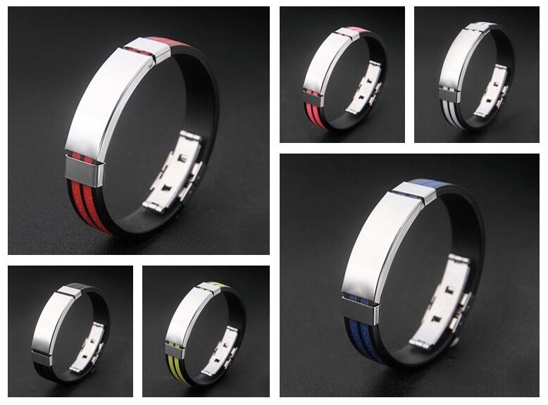 New arrival Events show gifts double reamer widened silicone stainless steel bracelet FB370 mix order 20 pieces a lot Slap & Snap Bracelets
New arrival Events show gifts double reamer widened silicone stainless steel bracelet FB370 mix order 20 pieces a lot Slap & Snap Bracelets