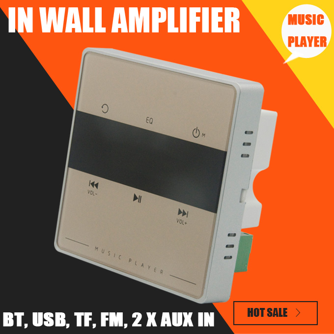Freeshipping Home o system,music system,Ceiling Speaker system,Bluetooth digital stereo amplifier, in wall amplifier with touch key