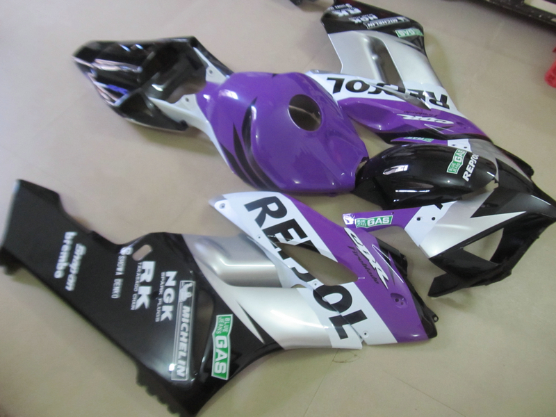 Injection molding plastic fairing kit for Honda CBR1000RR 04 05 purple silver black fairings set CBR1000RR 2004 2005 OT09, Same as picture
Injection molding plastic fairing kit for Honda CBR1000RR 04 05 purple silver black fairings set CBR1000RR 2004 2005 OT09, Same as picture