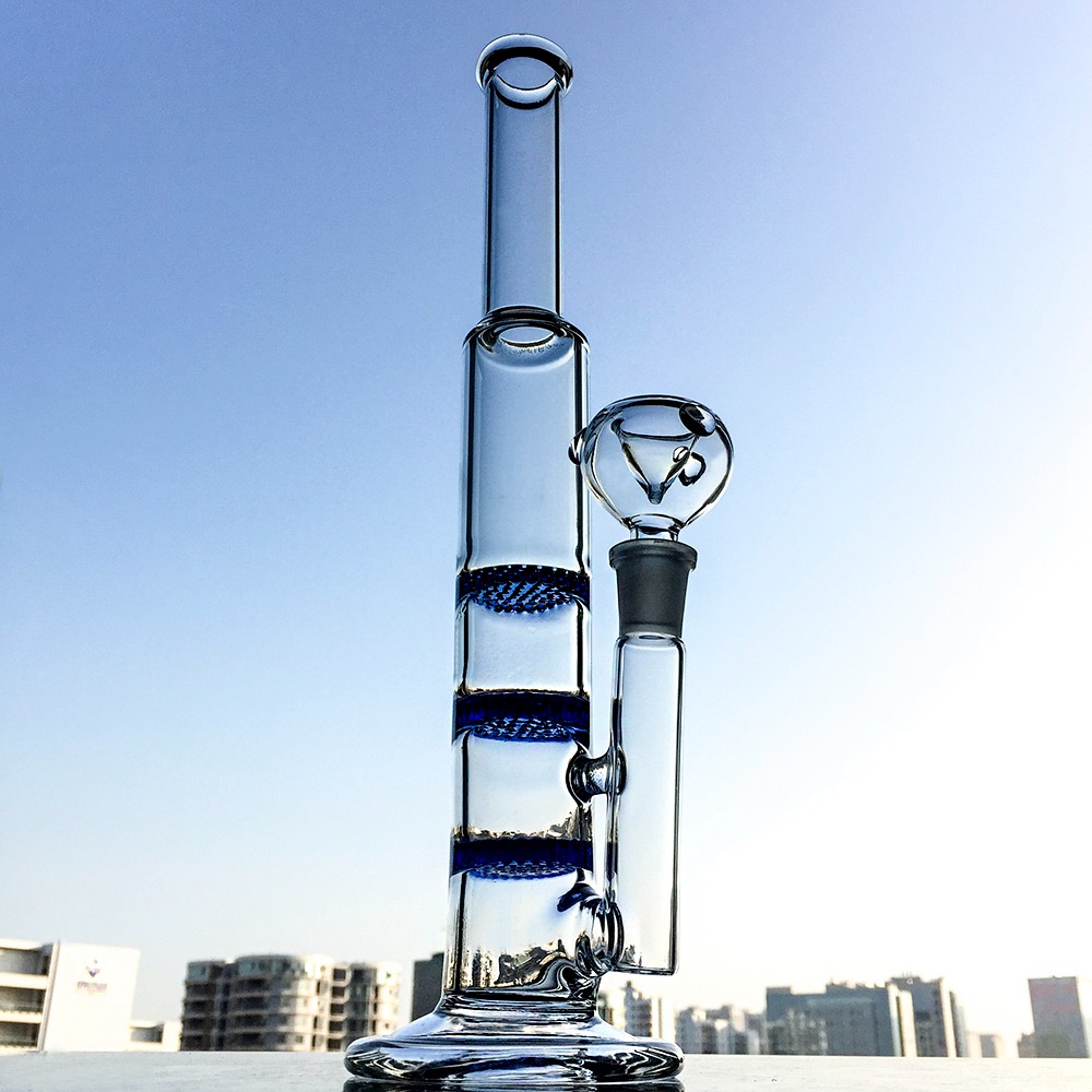 10 Inch Straight Tube Glass Bongs With Three comb Perculators Water Pipe 14mm Female Joint 10XX
10 Inch Straight Tube Glass Bongs With Three comb Perculators Water Pipe 14mm Female Joint 10XX