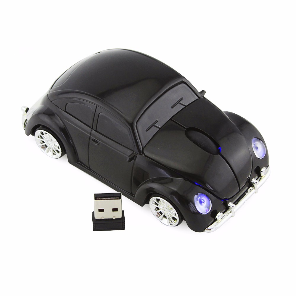 Unique Car Mouse Classic Beetle 2.4G wireless Mouse USB Optical Gaming 3D Mice The bug Comfortable 3D Sports Car Mouse for PC Laptop