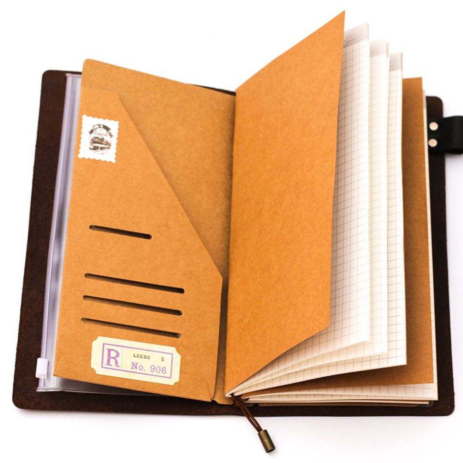 Wholesale- Filler Papers Traveler's Notebook Kraft Paper Pocker Business Card Holder File Folder